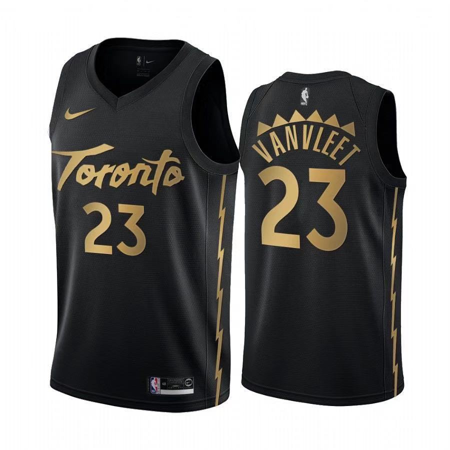 Men's Toronto Raptors #23 Fred VanVleet Black NBA 2019 City Edition Stitched Jersey Men's Toronto Raptors #23 Fred VanVleet Black NBA 2019 City Edition Stitched Jersey